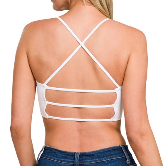 Strappy Bralette | Shell - Picture 2 of 3